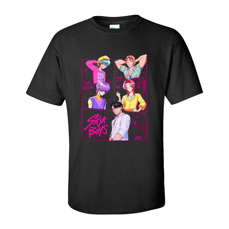 SAJA BOYS Tshirt– K-Pop Anime Idol Group Design