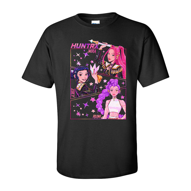 HUNTRX Galaxy Squad Kids Tshirt– Mira, Zoey & Rumi Anime Design