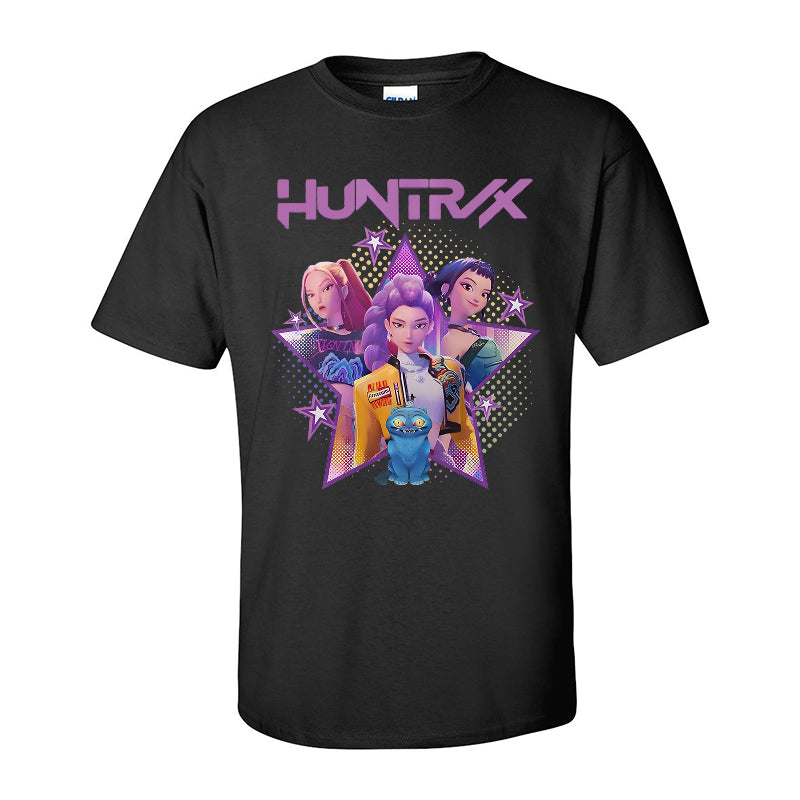 HUNTRX Girls Power Tshirt– Neon Pop Anime Gamer Style