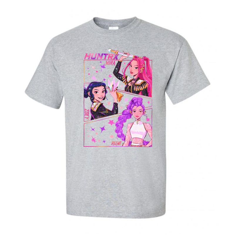 HUNTRX Galaxy Squad Kids Tshirt– Mira, Zoey & Rumi Anime Design