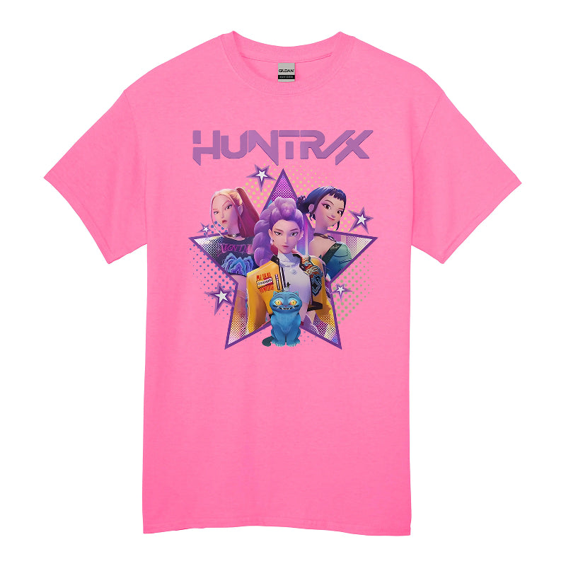 HUNTRX Girls Power Tshirt– Neon Pop Anime Gamer Style