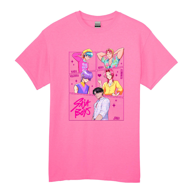 SAJA BOYS Tshirt– K-Pop Anime Idol Group Design