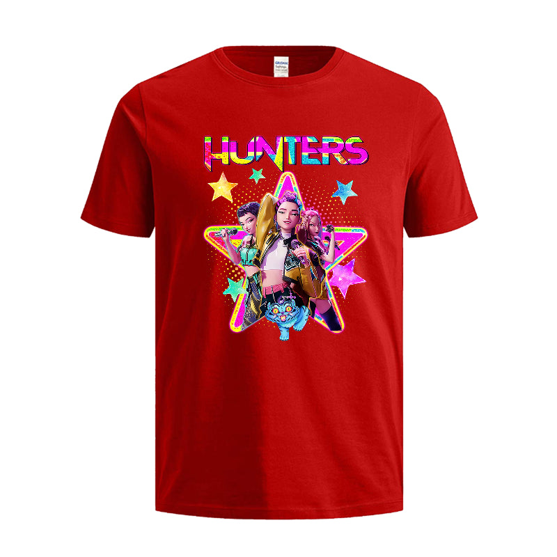 HUNTERS Pop Star Tshirt– Neon Anime Girls & Derpy