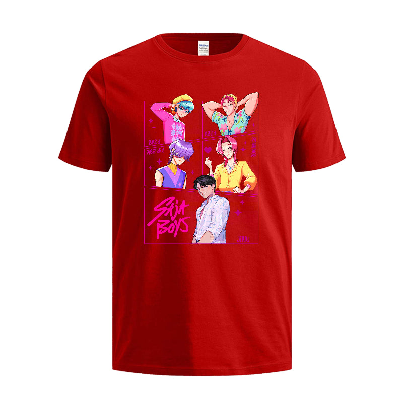 SAJA BOYS Tshirt– K-Pop Anime Idol Group Design