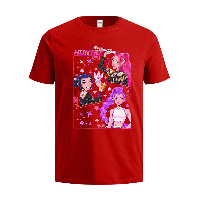 HUNTRX Galaxy Squad Kids Tshirt– Mira, Zoey & Rumi Anime Design