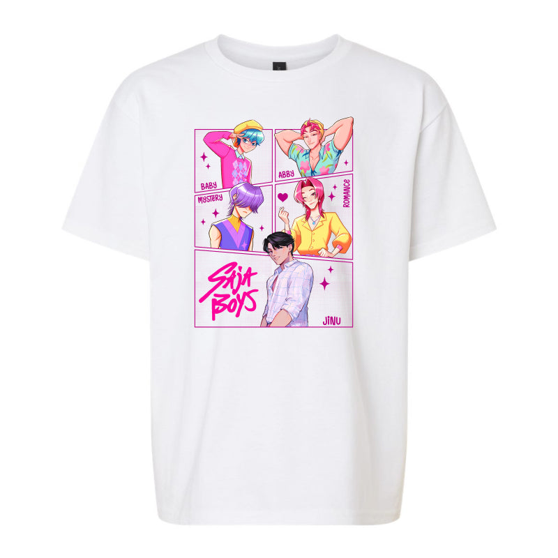 SAJA BOYS Tshirt– K-Pop Anime Idol Group Design