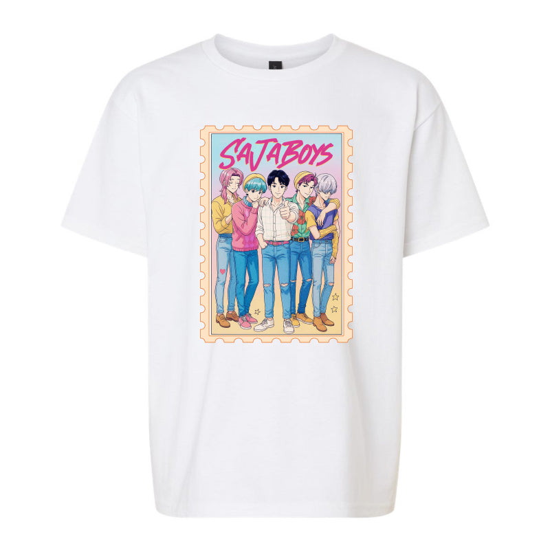 Saja Boys Youth Tshirt– Anime Art Pastel Streetwear for Kids & Teens
