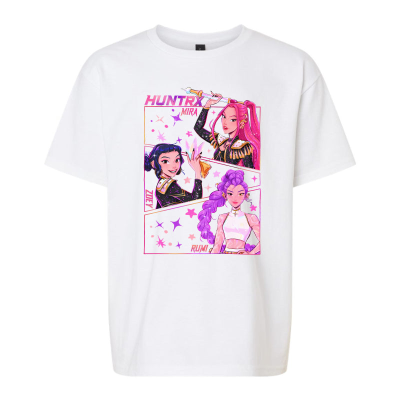 HUNTRX Galaxy Squad Kids Tshirt– Mira, Zoey & Rumi Anime Design
