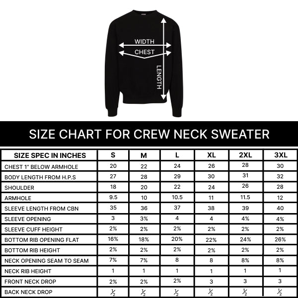 Size chart for Rick & Morty “Have a Human Christmas” Ugly Sweater – Funny Retro Holiday Sweatshirt