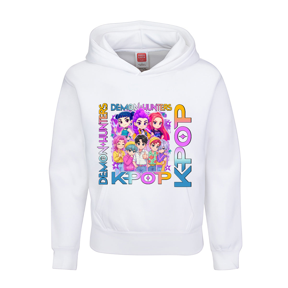 Demon Hunters K-Pop Hoodie  Cute Anime Idol Group Design