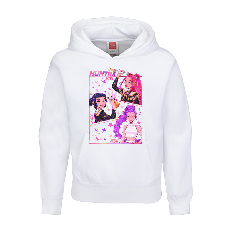 HUNTRX Girls Power Hoodie  Neon Pop Anime Gamer Style
