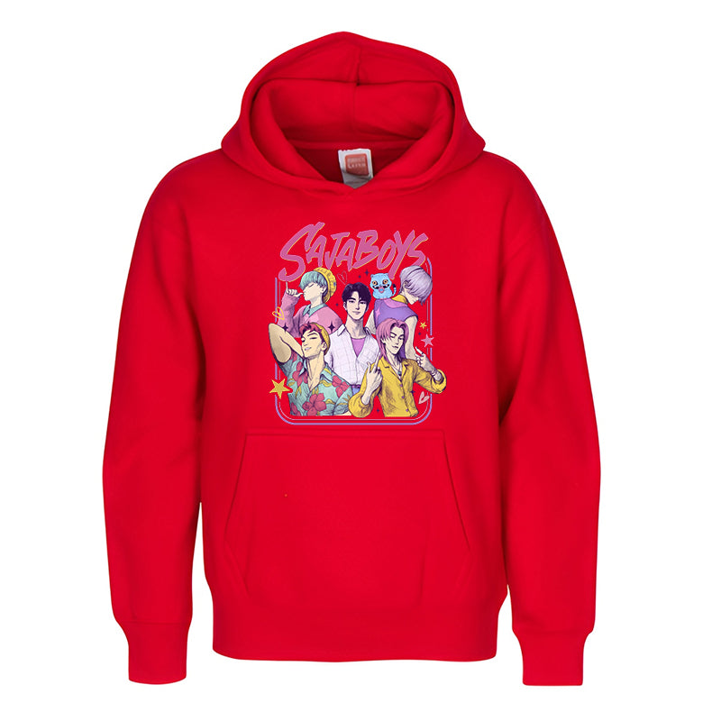 Saja Boys Youth Hoodie Colorful Anime Art Hoodie for Kids