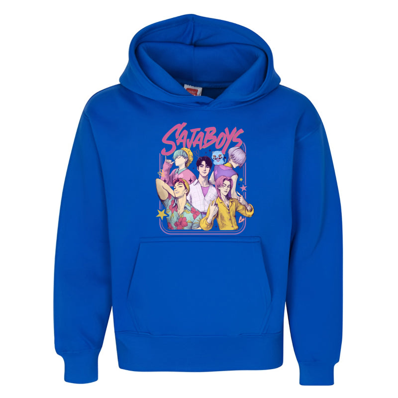 Saja Boys Youth Hoodie Colorful Anime Art Hoodie for Kids