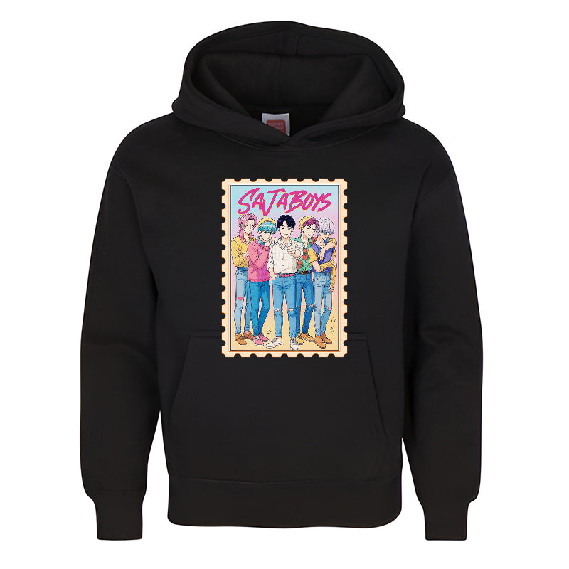 Saja Boys Youth Hoodie  Anime Art Pastel Streetwear for Kids & Teens