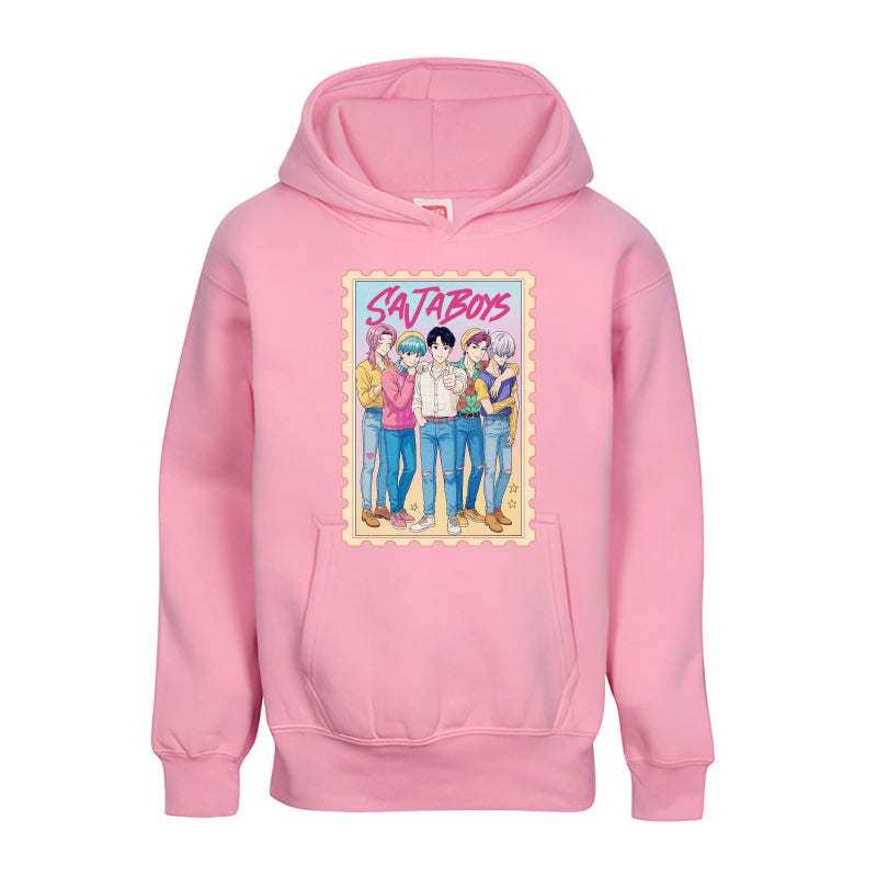 Saja Boys Youth Hoodie  Anime Art Pastel Streetwear for Kids & Teens