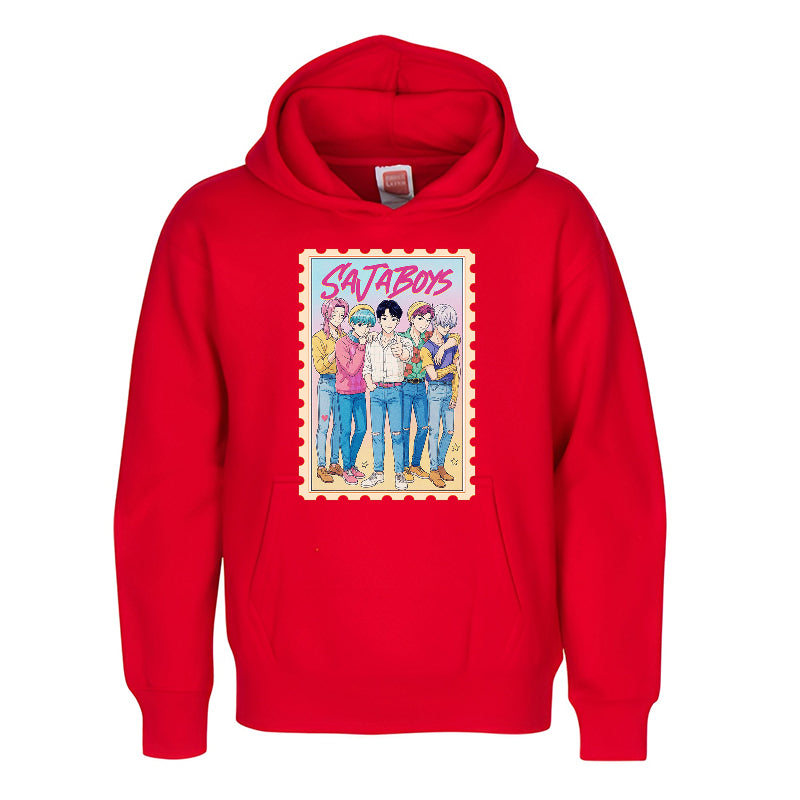 Saja Boys Youth Hoodie  Anime Art Pastel Streetwear for Kids & Teens