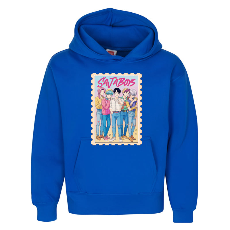 Saja Boys Youth Hoodie  Anime Art Pastel Streetwear for Kids & Teens