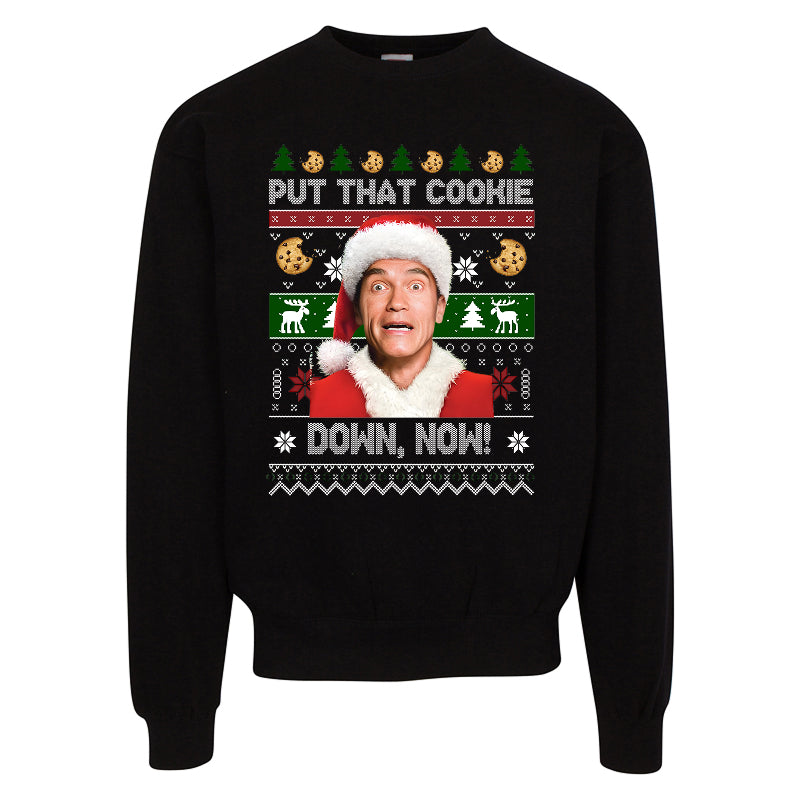 Arnold Put That Cookie Down  Funny Christmas Ugly Sweater