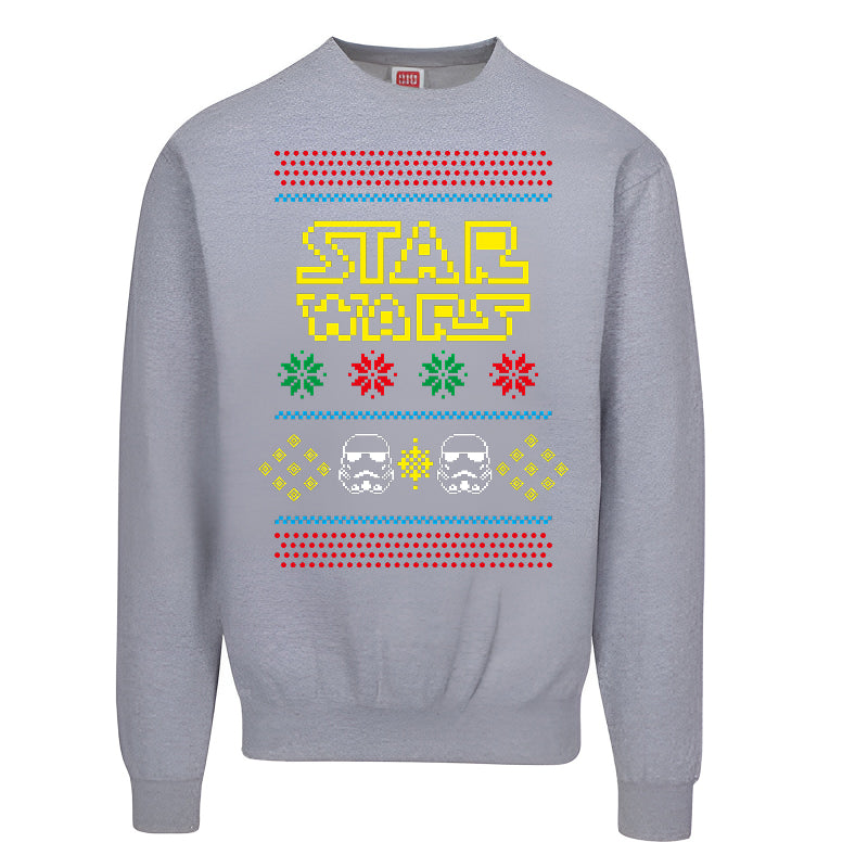 Star Wars Ugly Christmas Sweater  Stormtrooper Holiday Sweatshirt for Fans