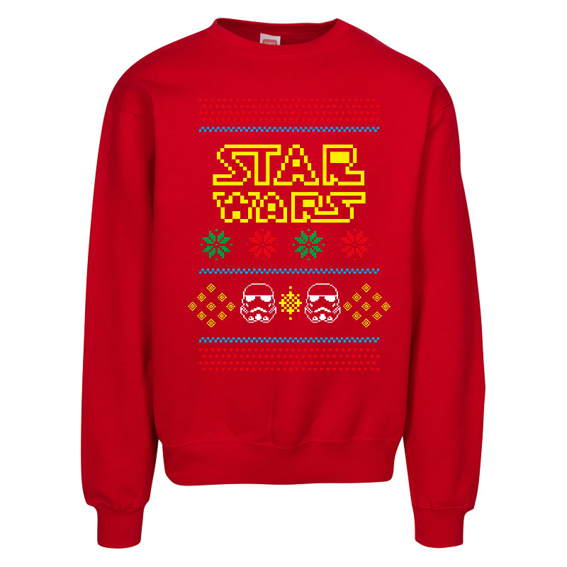 Star Wars Ugly Christmas Sweater  Stormtrooper Holiday Sweatshirt for Fans