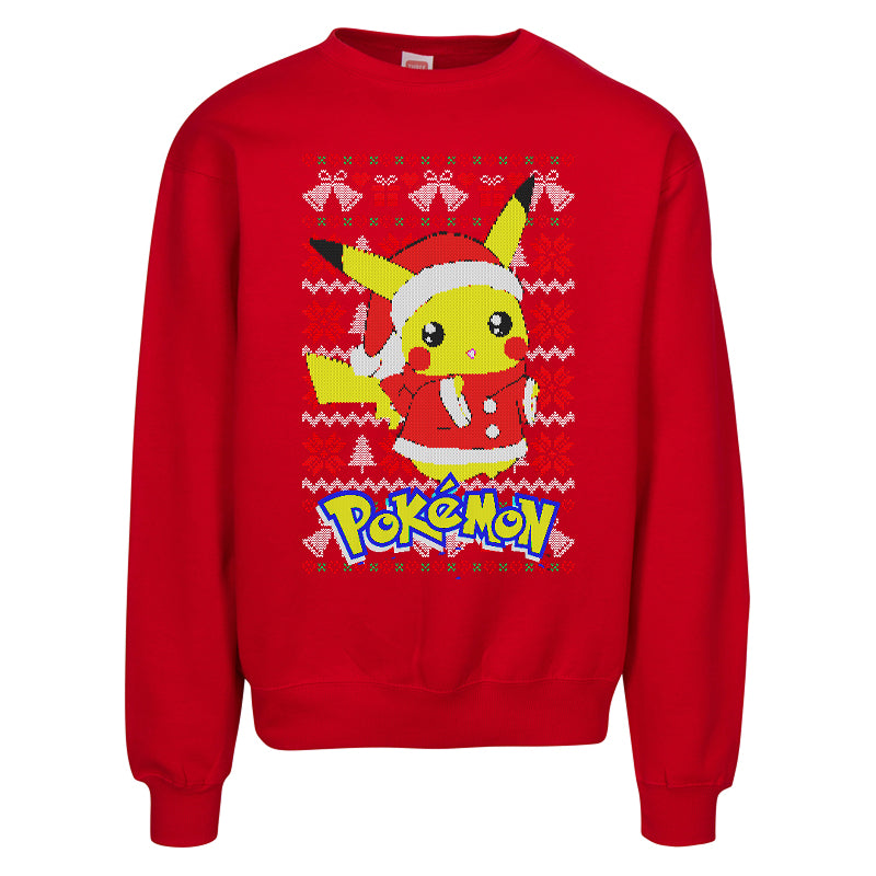 Pikachu Pokémon Ugly Christmas Sweater Santa Holiday Sweatshirt for Anime Fans
