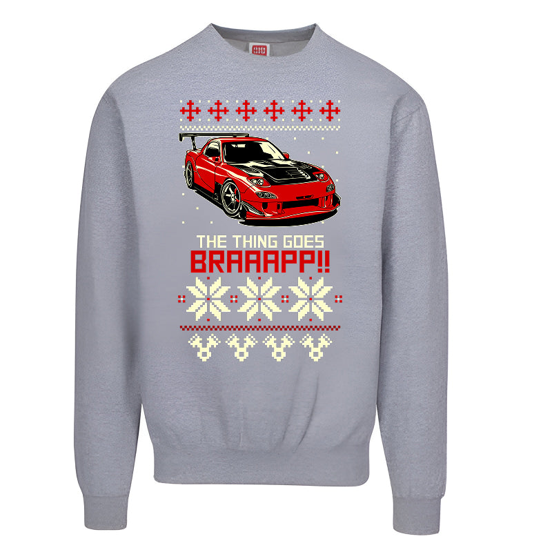 The Thing Goes BRAAAP!! – Car Lover Ugly Christmas Sweater