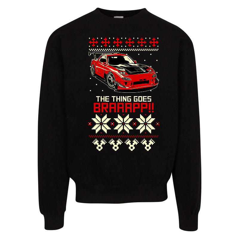 The Thing Goes BRAAAP!! – Car Lover Ugly Christmas Sweater
