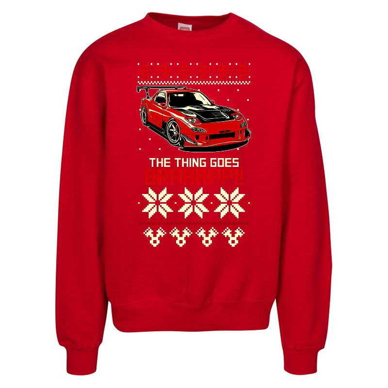 The Thing Goes BRAAAP!! – Car Lover Ugly Christmas Sweater