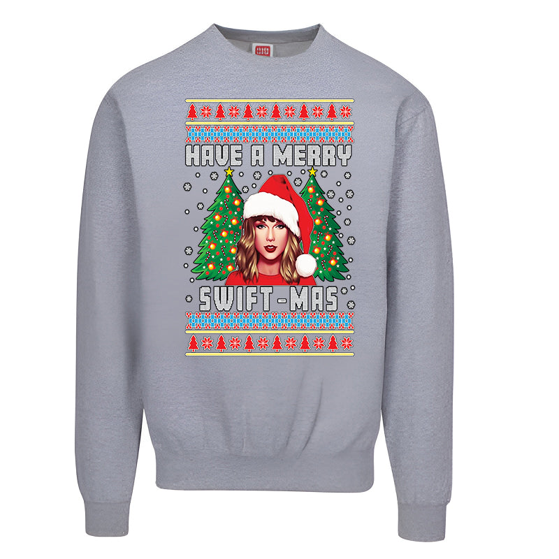Have a Merry Swift-mas Ugly Christmas Sweater – Funny Pop Star Holiday Sweatshirt for Adults