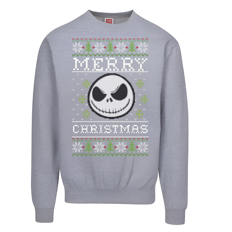 Jack Skellington Ugly Christmas Sweater – Spooky Holiday Sweatshirt for Adults