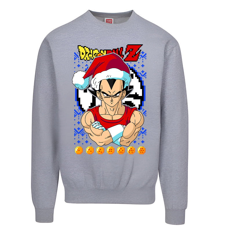 Saiyan Christmas Ugly Sweater – Funny Anime Holiday Sweatshirt