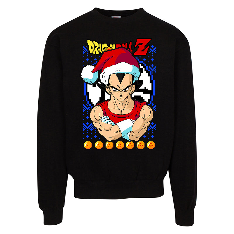 Saiyan Christmas Ugly Sweater – Funny Anime Holiday Sweatshirt