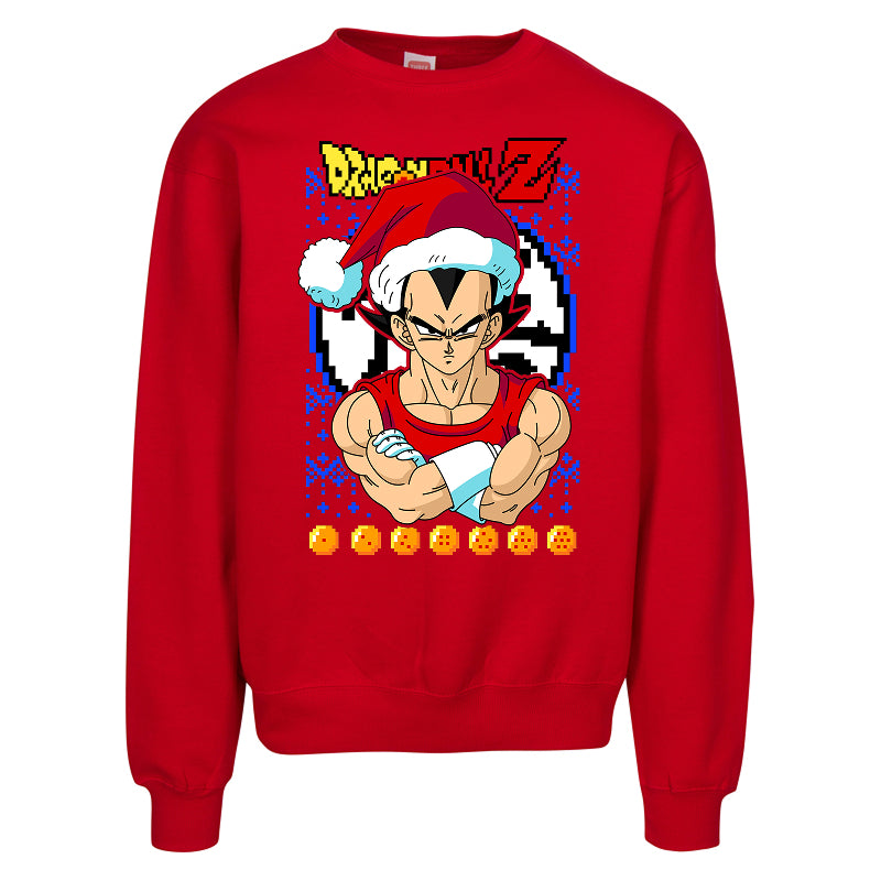 Saiyan Christmas Ugly Sweater – Funny Anime Holiday Sweatshirt