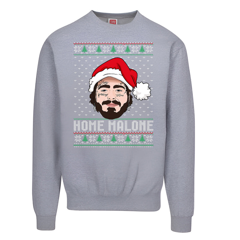 Post malone-Home Alone Parody Ugly Christmas Sweater – Funny Holiday Movie-Style Sweatshirt