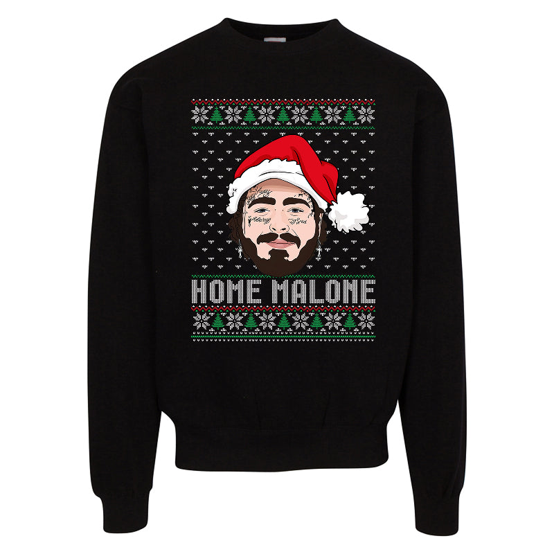 Post malone-Home Alone Parody Ugly Christmas Sweater – Funny Holiday Movie-Style Sweatshirt