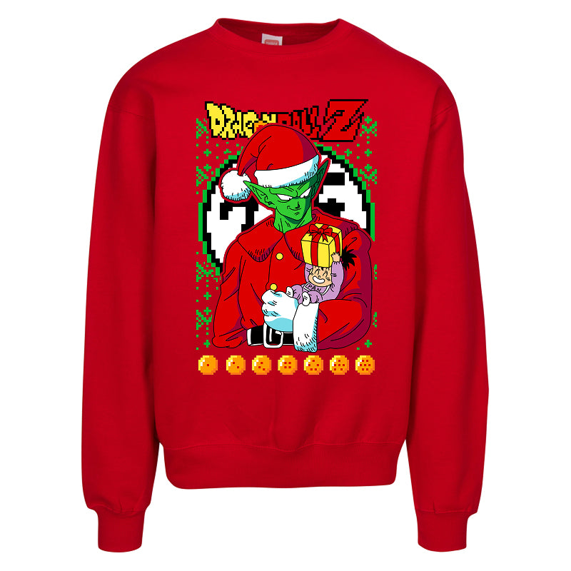 Galactic Warrior Christmas Sweater – Funny Anime Holiday Sweatshirt