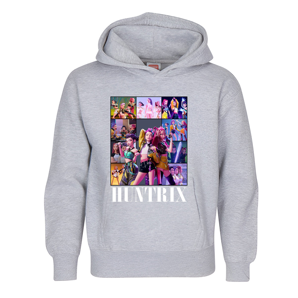 HUNTRIX Collage Hoodie  Anime Girl Power Hero Edition