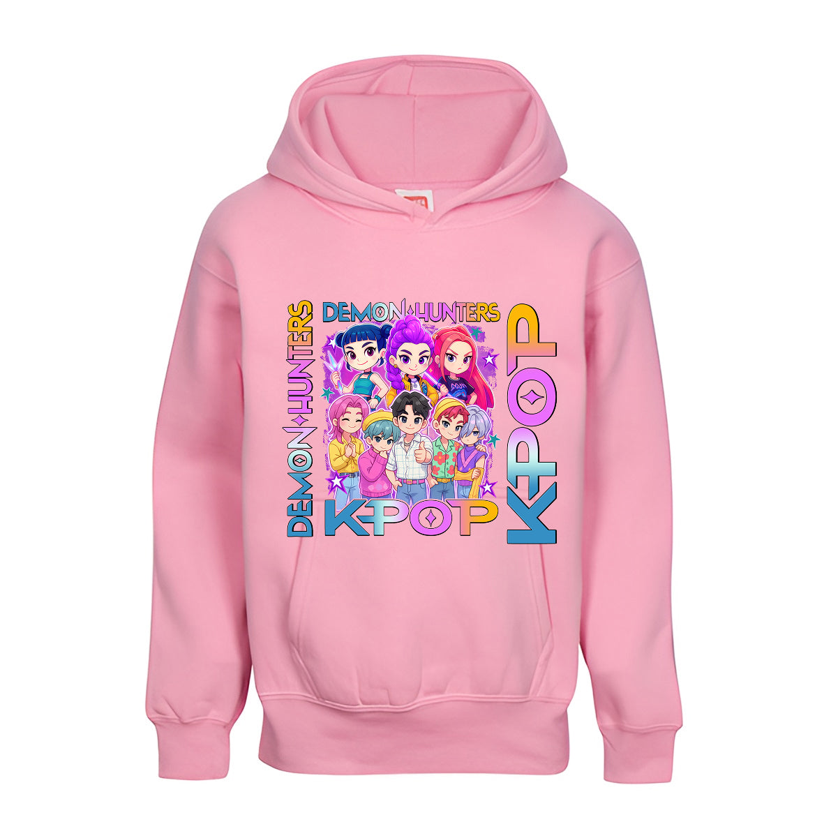 Demon Hunters K-Pop Hoodie  Cute Anime Idol Group Design
