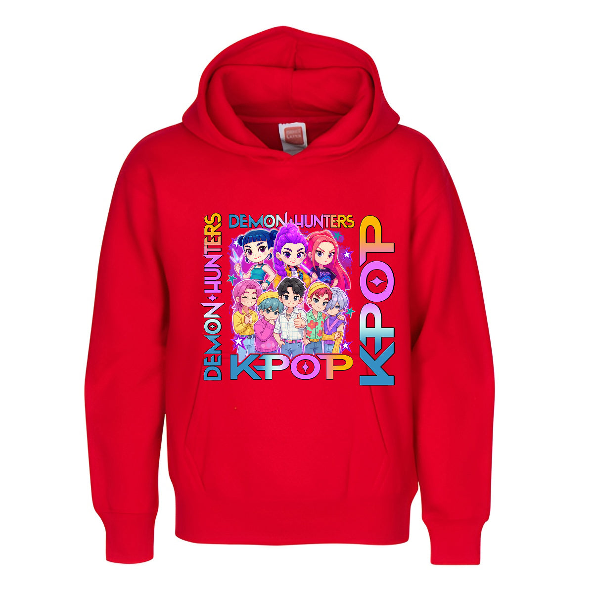 Demon Hunters K-Pop Hoodie  Cute Anime Idol Group Design