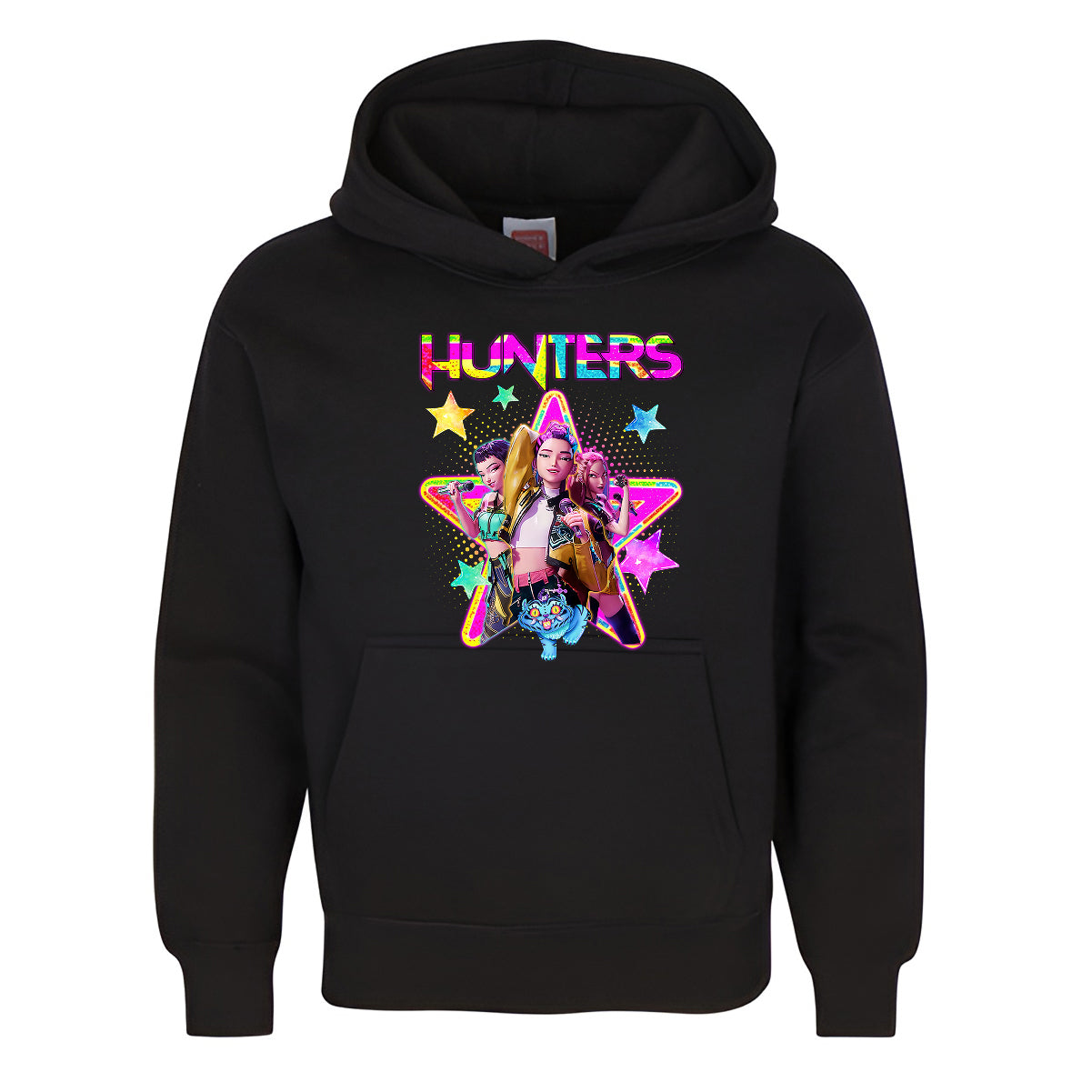 HUNTERS Pop Star Hoodie Neon Anime Girls & Derpy