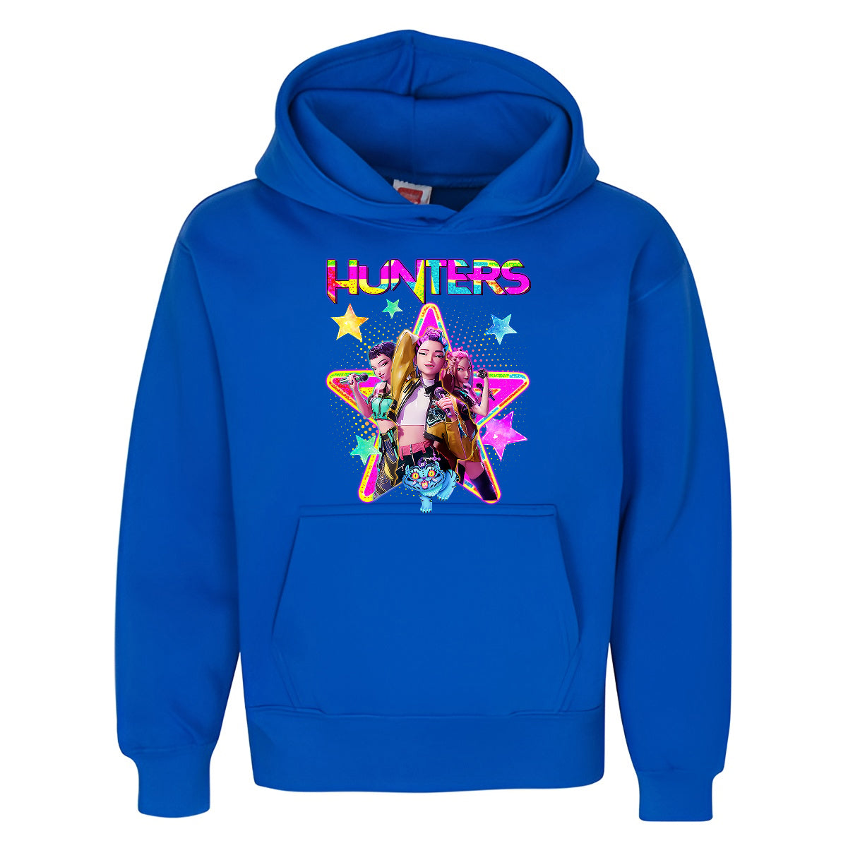 HUNTERS Pop Star Hoodie Neon Anime Girls & Derpy