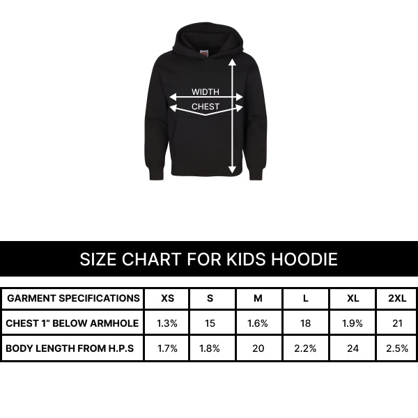 Size chart for SAJA BOYS Hoodie  K-Pop Anime Idol Group Design